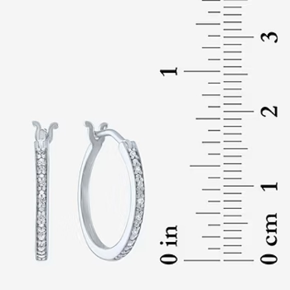 Mined White Diamond 14K Gold Over Silver Sterling 2 Pair Earring Set - Picture 4 of 5